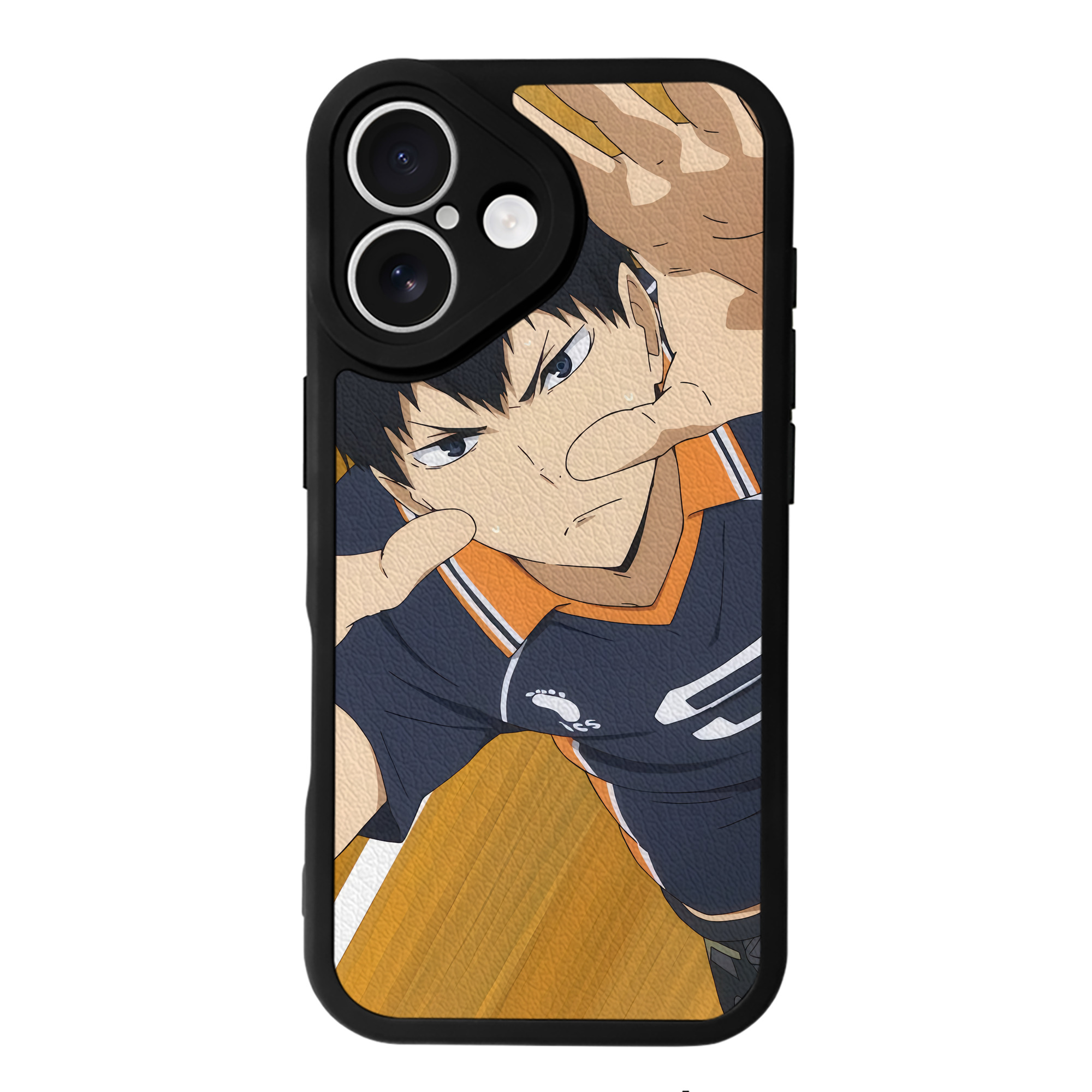 （画像用） ハイキュー!! Haikyu!! 【iPhone 16シリーズ対応】シリコンスマホケース（レザー調） 材質：シリコン